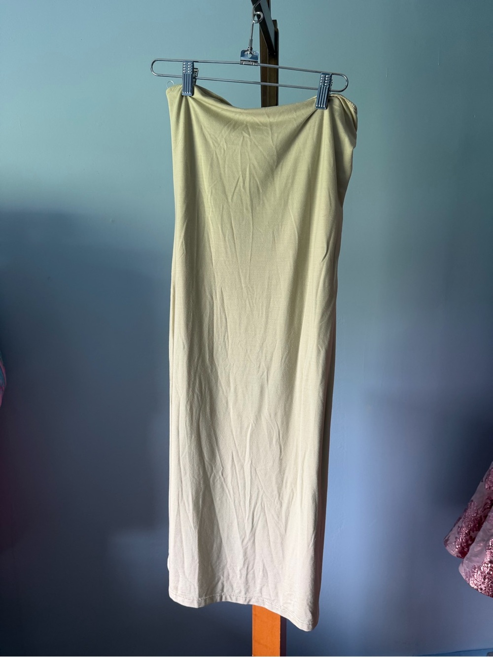 Reformation cream  Maxi Tube Dress small